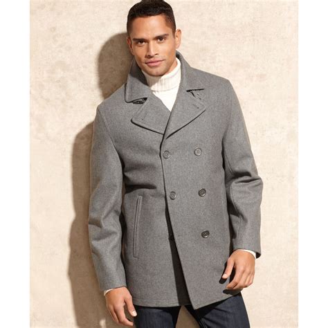 michael kors mens peacoat macy& 39|Michael Kors fur coat.